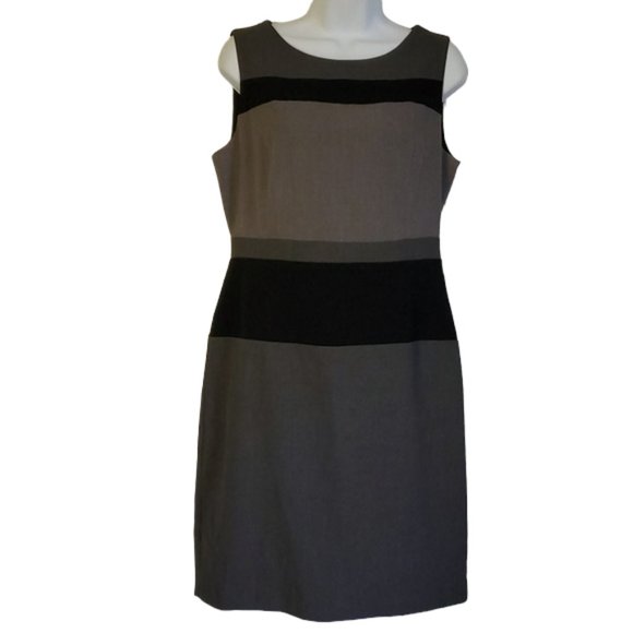 Nine West Color Block Stripe Sleeveless Dress - Picture 3 of 11